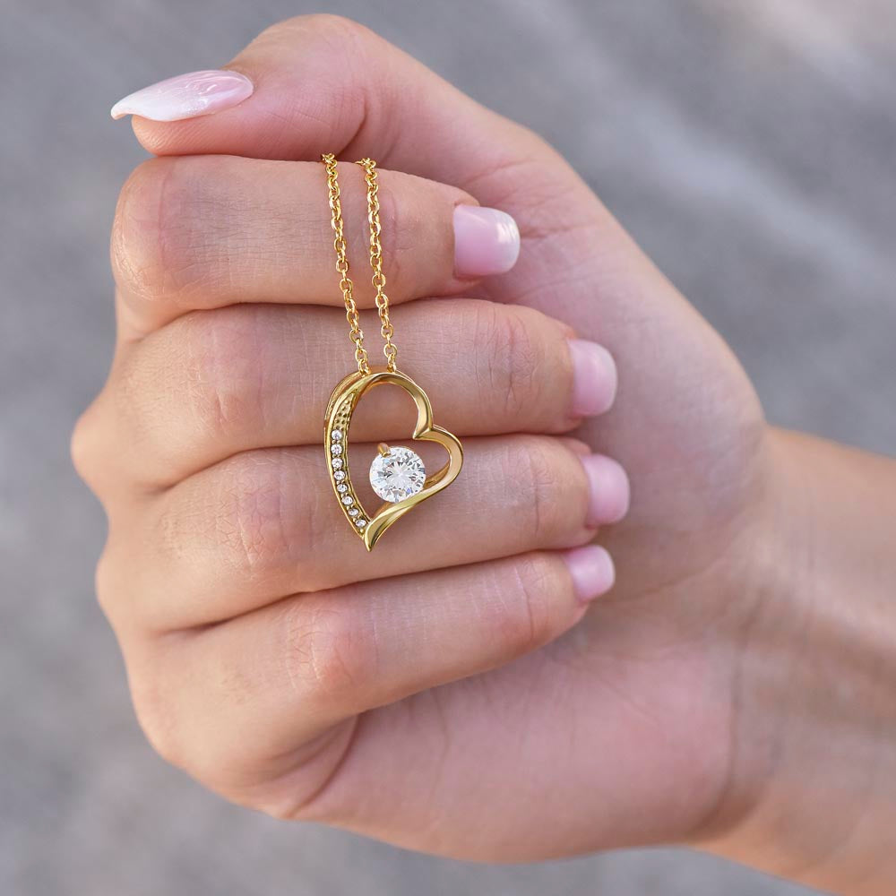 To My Daughter - Stand Tall, Even If You Fall - Forever Love Necklace