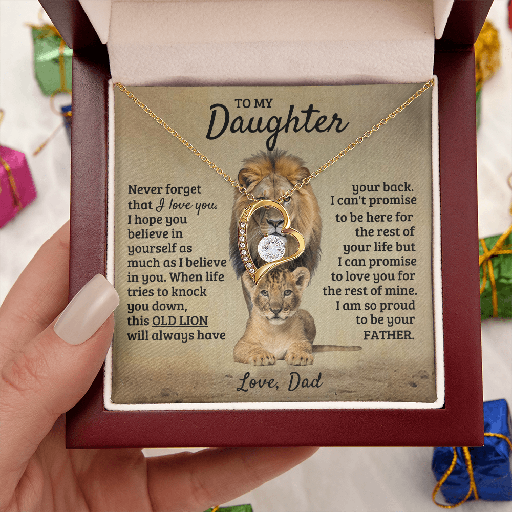 To My Daughter - I'm Proud To Be Your Father - Forever Love Necklace