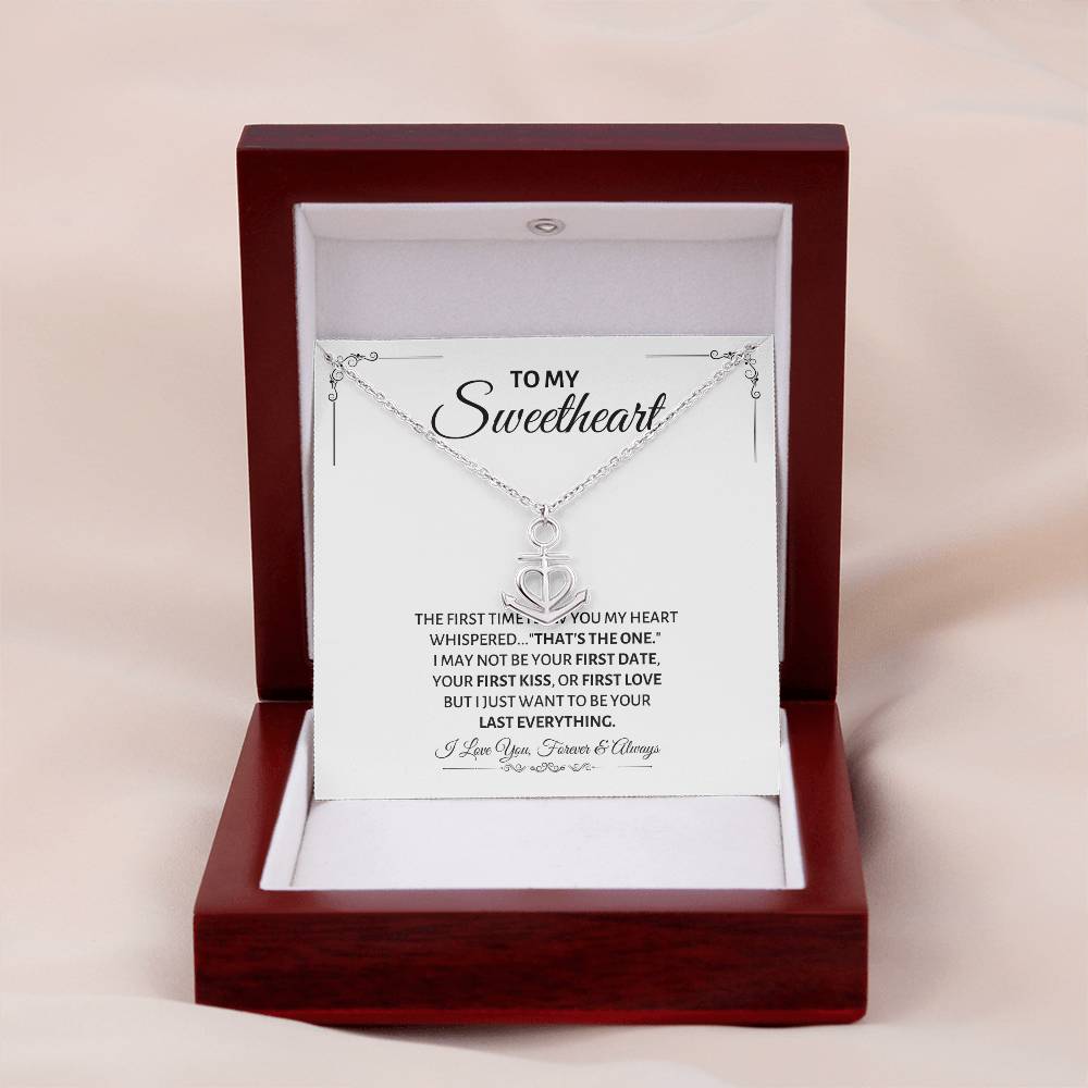 To My Sweetheart Necklace - Gift for Love on Valentine’s Day & Special Days - Anchor Pendant Necklace