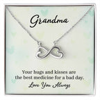 Gift for Grandma - Your Hugs and Kisses - Endless Love Necklace