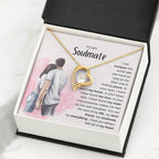 To My Soulmate Necklace - Unique Soulmate Gift for Her for Birthdays & Surprise Moments - Forever Love Necklace