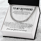Girlfriend to Boyfriend Gift – Cuban Link Chain – Birthday & Anniversary Gift for Him