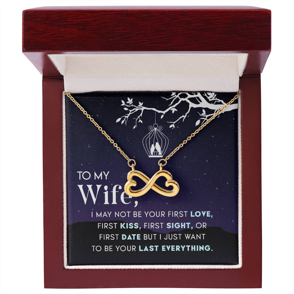 To My Beautiful Wife Necklace - Romantic Anniversary & Valentine’s Day Jewelry Gift from Husband to Wife - Endless Love Necklace