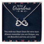 To Our Grandma Necklace - You stole our heart from the very start - Endless Love Necklace