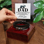 Gift for Dad from Son - I want to be a man like my father - Love You Forever Bracelet