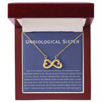 Unbiological Sister Necklace - Gift for Bonus Sister - Endless Love Necklace