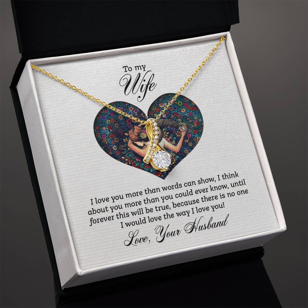 Meaningful Gift for Wife - Heartfelt Jewelry from Husband for Birthday, Anniversary, Valentine’s Day, Christmas - Alluring Beauty Necklace