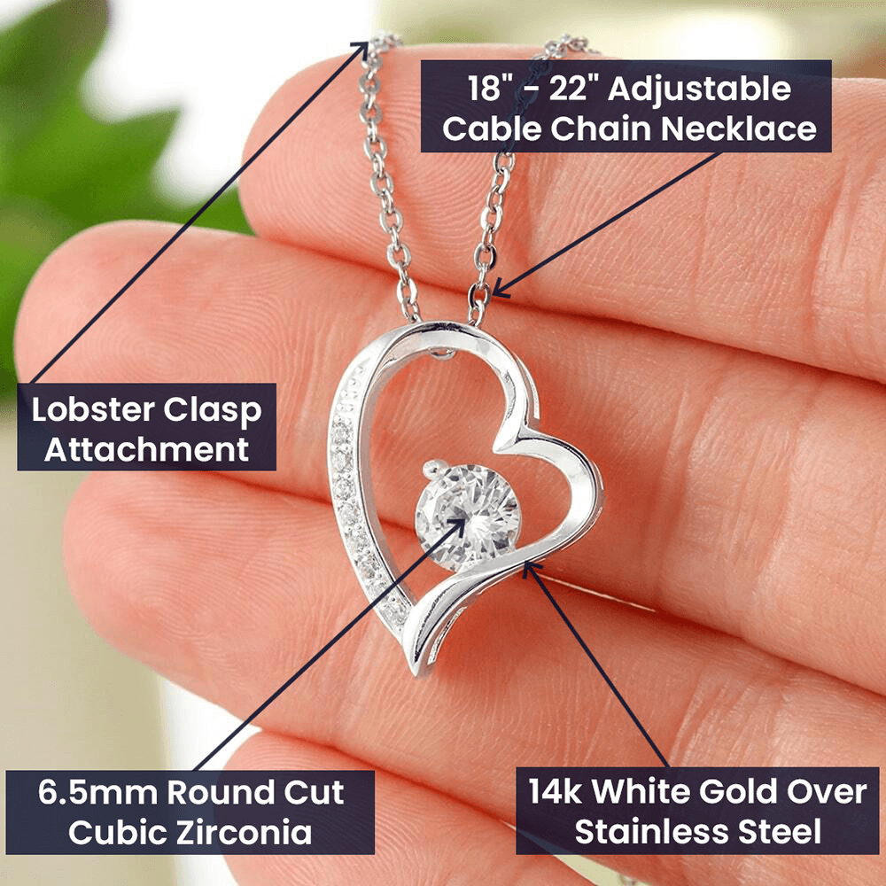 To My Wife - I Love You Forever & Always - Forever Love Necklace