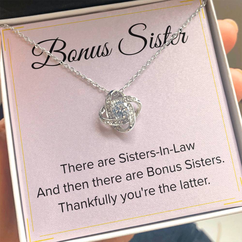 Bonus Sister Necklace Gift - Love Knot Necklace