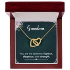 Grandma Necklace from Grandkids - Interlocking Hearts Necklace