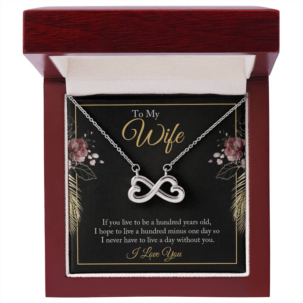 To My Wife Necklace - Heartwarming Gift from Husband for Birthday, Anniversary & Valentine’s Day - Endless Love Necklace