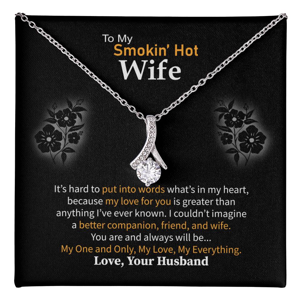 Anniversary & Valentine’s Day Gift for Wife - Emotional Jewelry from Husband - Alluring Beauty Necklace