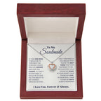 To My Soulmate Necklace - Romantic Soulmate Gift for Her for Christmas & Holiday Gifting - Crown Pendant Necklace