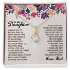 To My Daughter Necklace – Graduation & Xmas Gift from Dad – Alluring Beauty Necklace