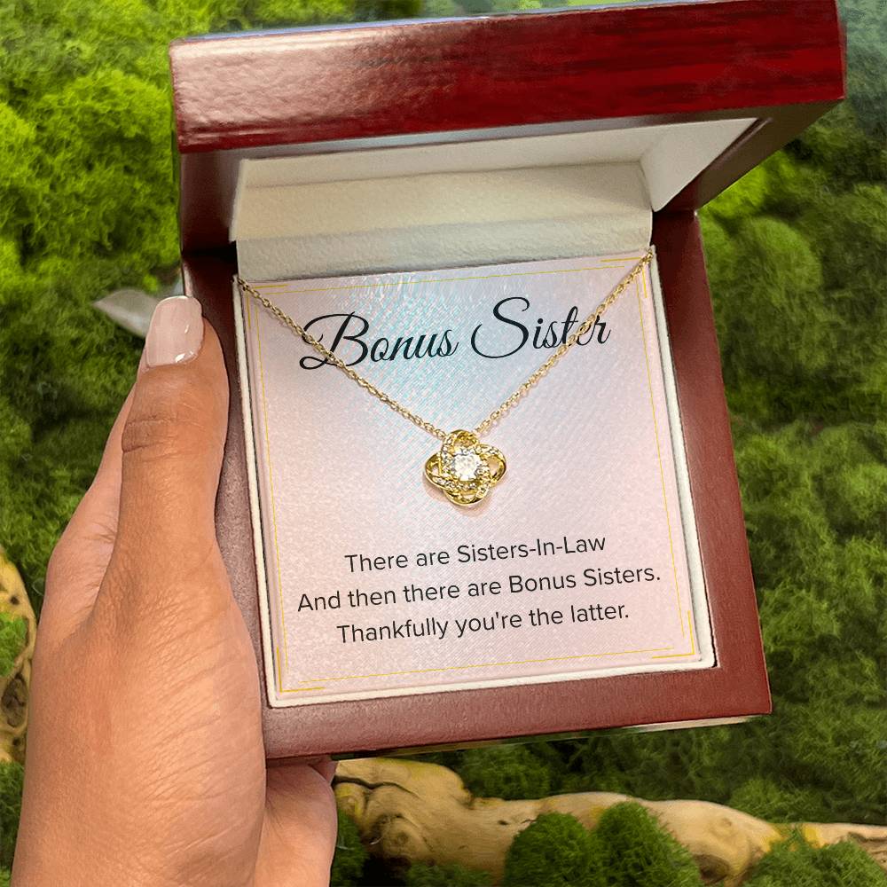 Bonus Sister Necklace Gift - Love Knot Necklace