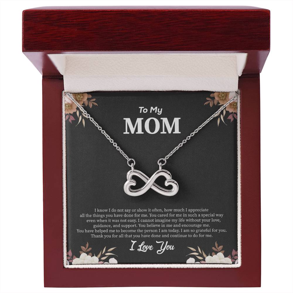 To My Mom - I Am So Grateful For You - Endless Love Necklace - Best Gift for Mom