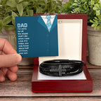 Dad You only know about half of it love - Gift from Son to Dad - Men's Cross Bracelet