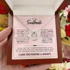 To My Soulmate Necklace - Best Soulmate Gift for Valentine’s Day & Everyday Romance - Lucky In Love Necklace
