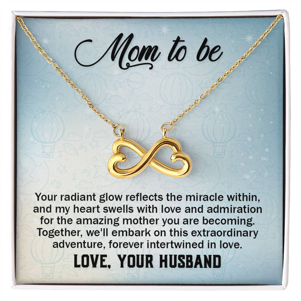 To a wonderful first time Mom - Endless Love Necklace - Best Gift from Husband to New Mom