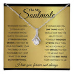 To My Soulmate Necklace - Unique Soulmate Gift for Her for Birthdays & Surprise Moments - Alluring Beauty Necklace