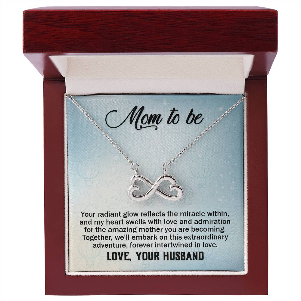 To a wonderful first time Mom - Endless Love Necklace - Best Gift from Husband to New Mom