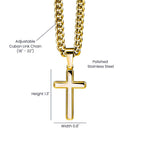 To My Son - Faith is a choice - Religious Gift for Son - Artisan Cross with Cuban Link Chain