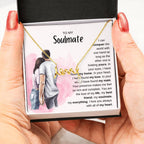 To My Soulmate Necklace - Best Soulmate Gift Idea for Valentine’s Day & Everyday Romance - Scripted Love Necklace