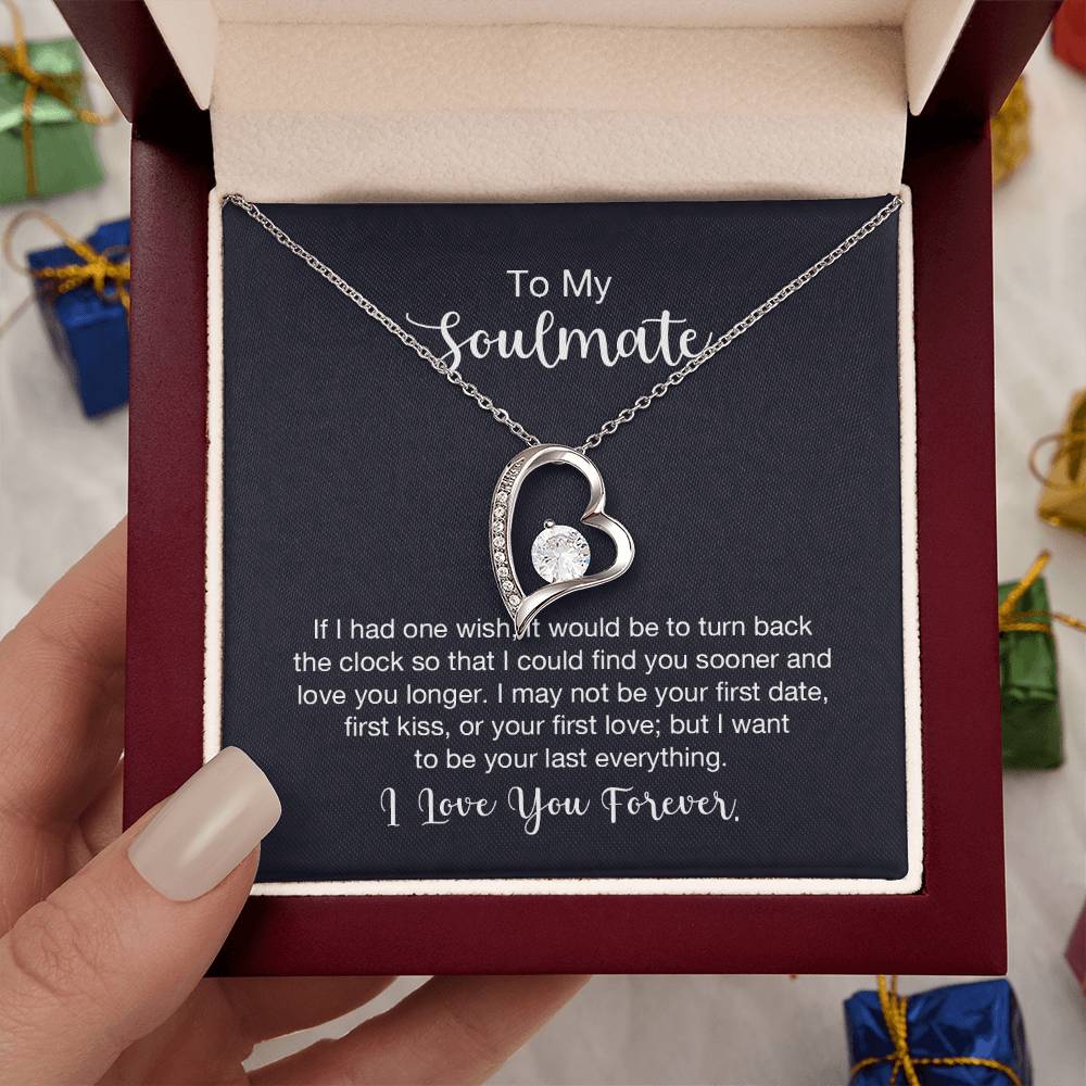 To My Soulmate Necklace - Soulmate Gift for Her for Valentine’s Day & Every Day Love - Forever Love Necklace