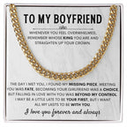 Girlfriend to Boyfriend Gift – Cuban Link Chain – Birthday & Anniversary Gift for Him