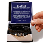 To My Son – Birthday, Graduation, Holiday Gift from Dad – Love You Forever Bracelet