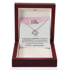 To My Sister - Gift for Sister - A sister is a forever friend - Love Knot Necklace