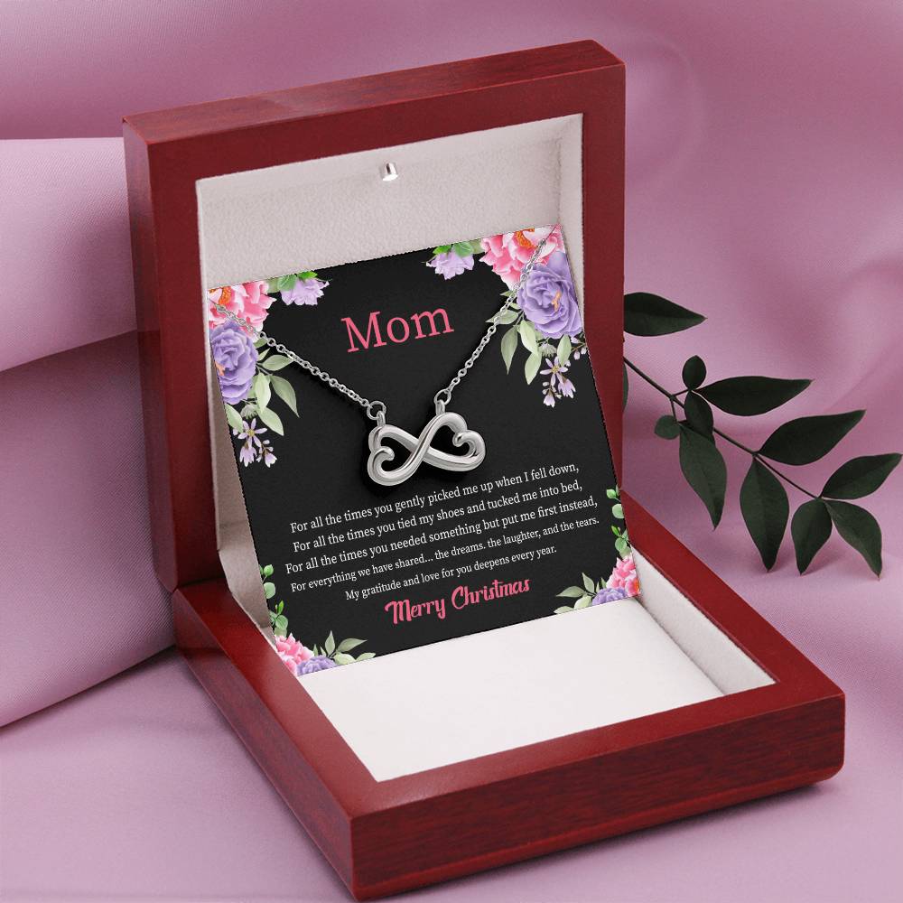 Christmas Gift for Mom - You Mean The World To Me - Endless Love Necklace