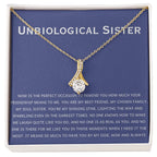 Unbiological Sister Necklace - Gift for Bonus Sister - Alluring Beauty Necklace
