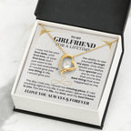 To My Girlfriend Necklace - Long Lasting Romantic Gift for Birthday, Sweet Surprises & Just Because Love - Forever Love Necklace
