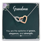 Grandma Necklace from Grandkids - Interlocking Hearts Necklace