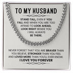 Cuban Link Chain for Husband from Wife – Anniversary, Birthday & Valentine’s Day Gift