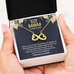 To The Best Mom In The World - Thank You For The Love & Support - Endless Love Necklace - Gift for Mom