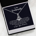 To My Soulmate Necklace - Soulmate Jewelry for Valentine’s Day & Gifts for Her - Anchor Pendant Necklace