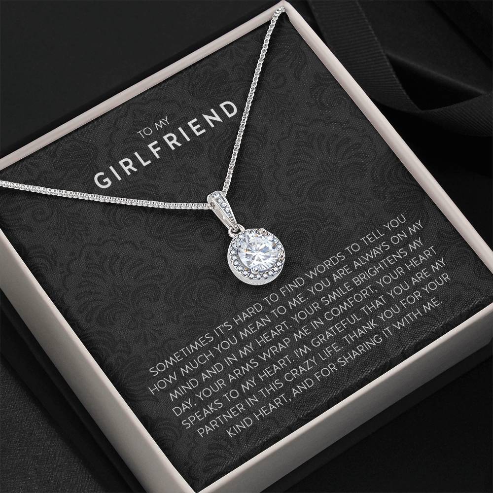 To My Girlfriend Necklace - Romantic Jewelry Gift for Christmas, Valentine’s Day & Surprises - Eternal Hope Necklace