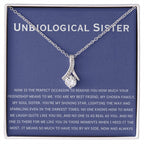 Unbiological Sister Necklace - Gift for Bonus Sister - Alluring Beauty Necklace