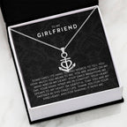 Gift for Girlfriend Necklace - Romantic Jewelry for Valentine’s Day, Birthday & Special Relationship Moments - Anchor Pendant Necklace