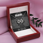 To My Lovely Mom - Thank You - Endless Love Necklace - Best Gift For Mom From Son