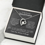 To My Beautiful Soulmate Necklace - Romantic Gift for Her for Christmas & Love Celebrations - Forever Love Necklace