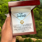 To My Soulmate Necklace - Perfect Gift for Romantic Celebrations & Appreciation Days - Love Knot Necklace