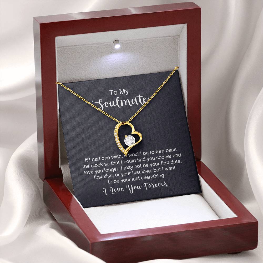 To My Soulmate Necklace - Soulmate Gift for Her for Valentine’s Day & Every Day Love - Forever Love Necklace