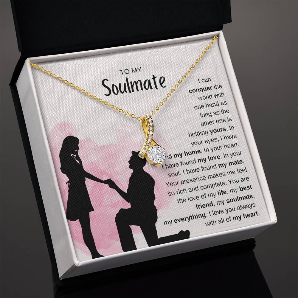 To My Soulmate Necklace - Soulmate Jewelry for Valentine’s Day & Gifts for Her - Alluring Beauty Necklace
