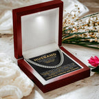 To My Husband - Never Forget That I Love You - Cuban Link Chain Gift from Wife to Husband