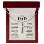 To My Dad Necklace - You've always been the one - Gift for Dad - Artisan Cross Necklace
