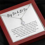 Big Sis & Lil Sis Gift - It's a special bond that spans the years - Gift for Sisters - Alluring Beauty Necklace