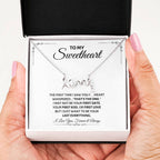 To My Sweetheart Necklace - Gift for Love on Valentine’s Day & Special Days - Scripted Love Necklace